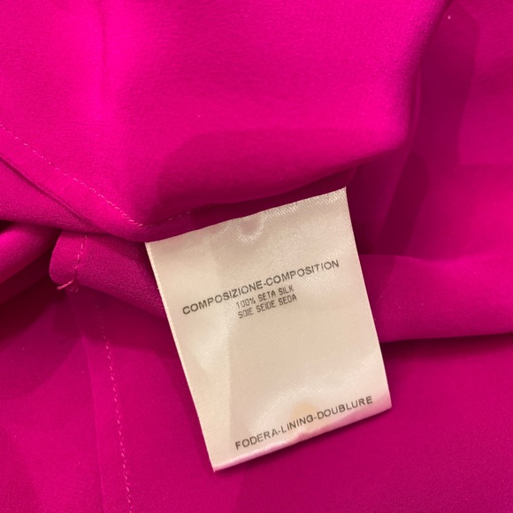GUCCI 100% SILK sleeveless Fuschia Blouse - Picture 6 of 12